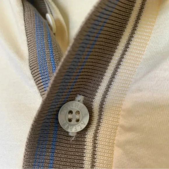 Dunhill light pale  yellow vintage long sleeves polo - Picture 4 of 5